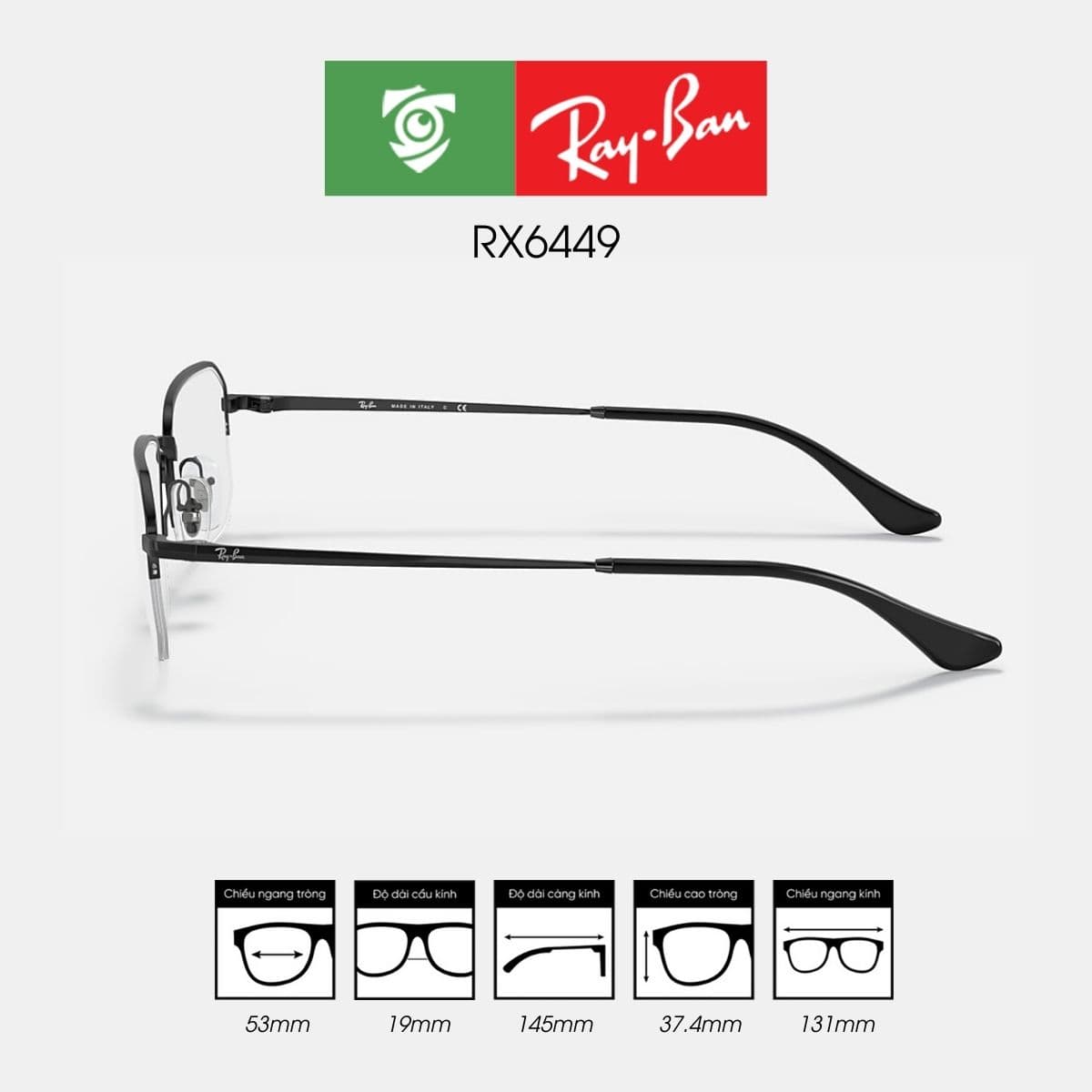 Gọng kính RAYBAN RX6449 - Ảnh 9