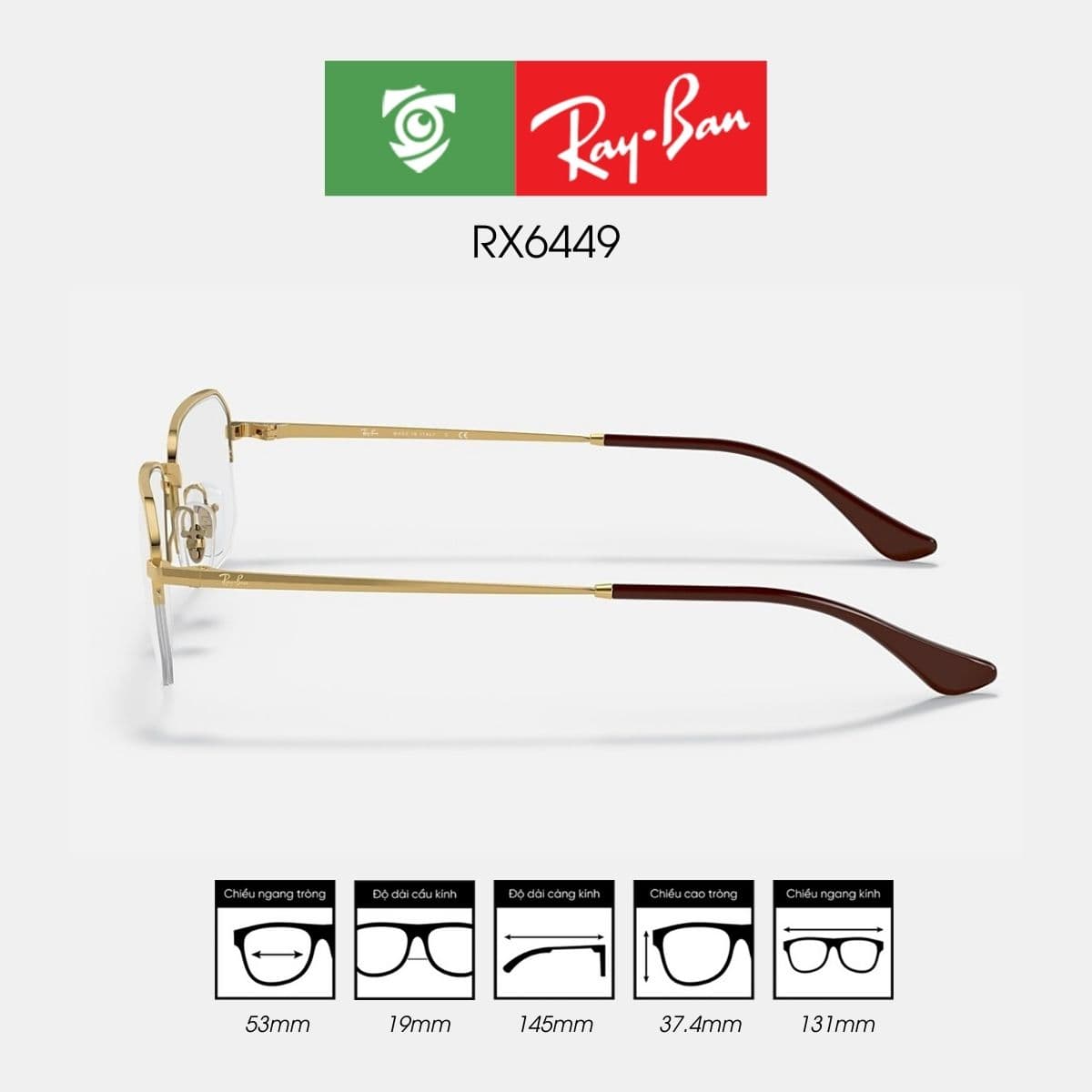 Gọng kính RAYBAN RX6449 - Ảnh 3