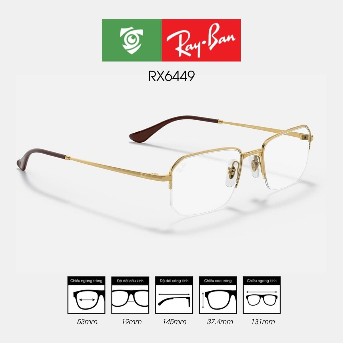 Gọng kính RAYBAN RX6449 - Ảnh 5
