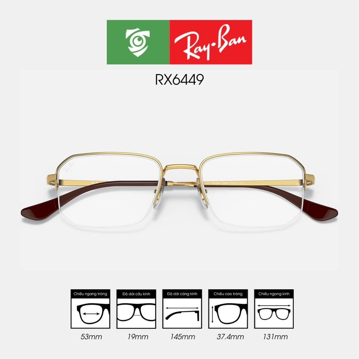 Gọng kính RAYBAN RX6449 - Ảnh 6