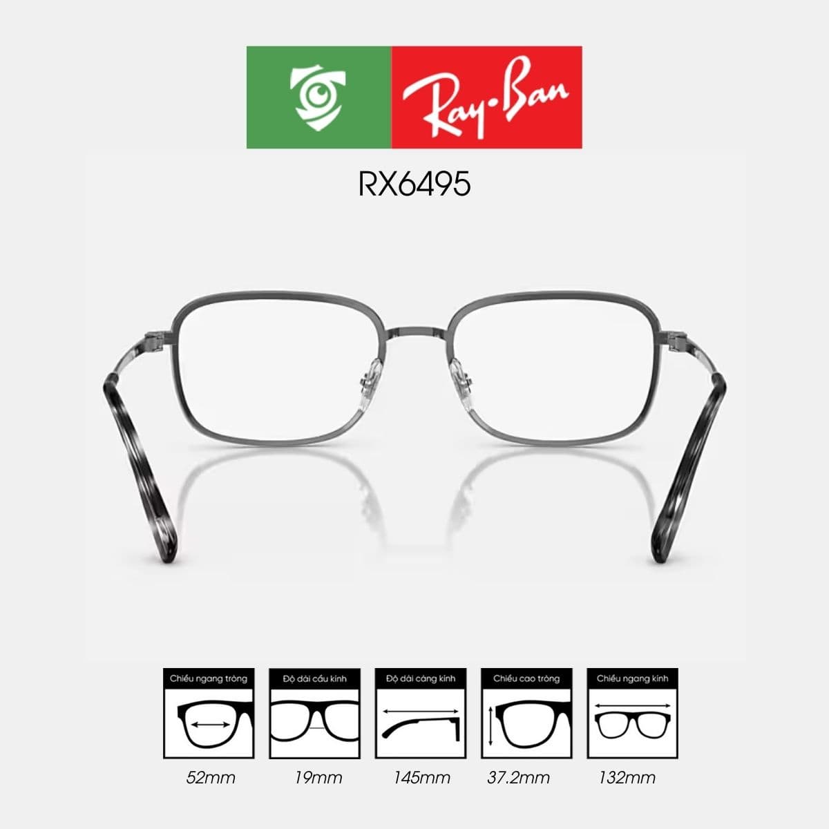 Gọng kính RAYBAN RX6495 - Ảnh 4