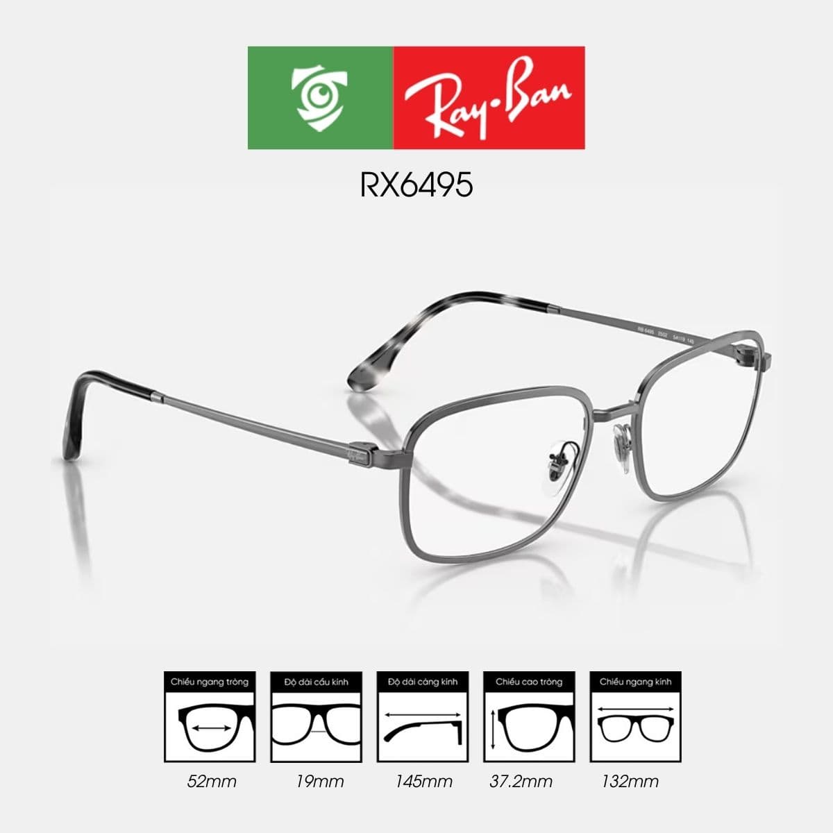 Gọng kính RAYBAN RX6495 - Ảnh 5