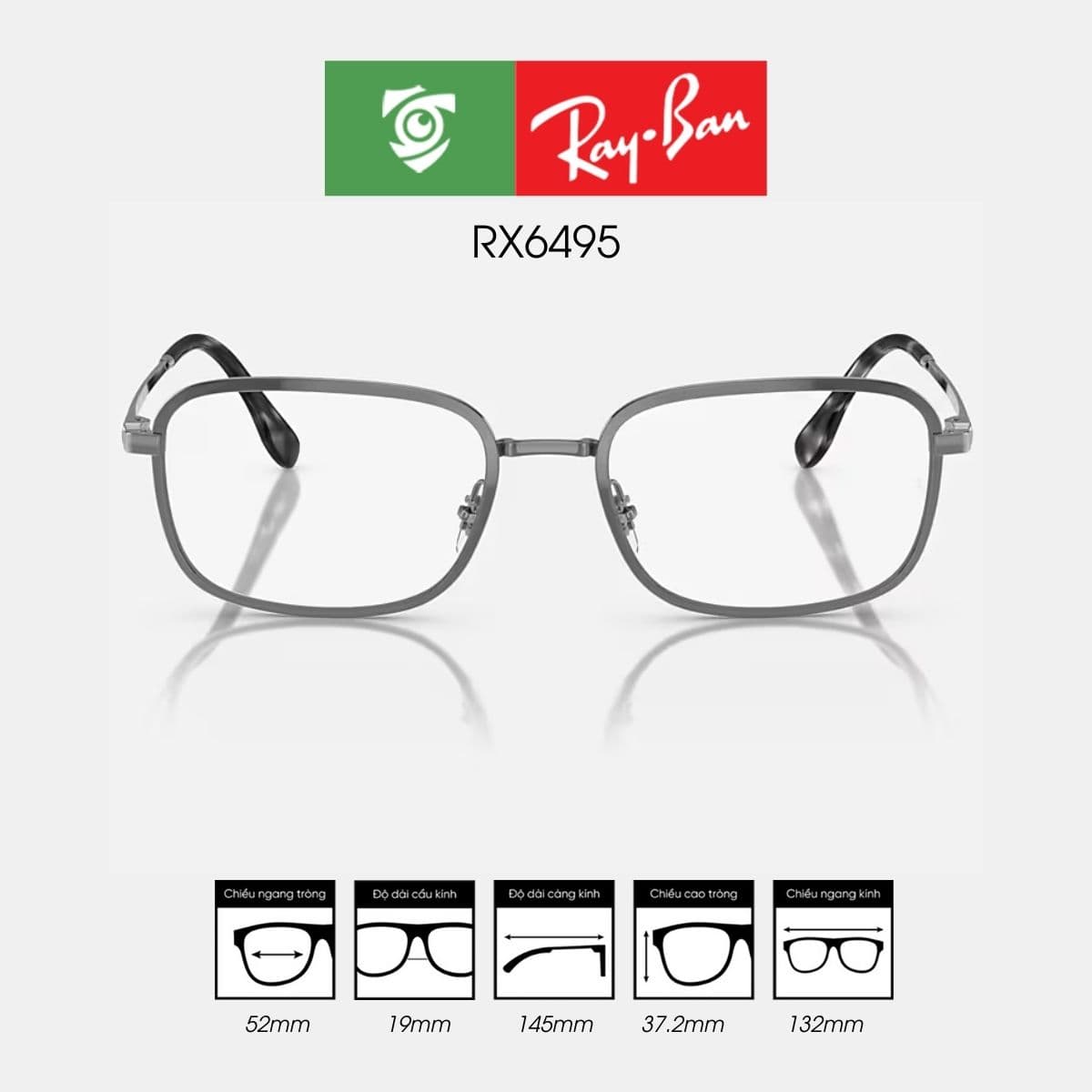 Gọng kính RAYBAN RX6495 - Ảnh 1