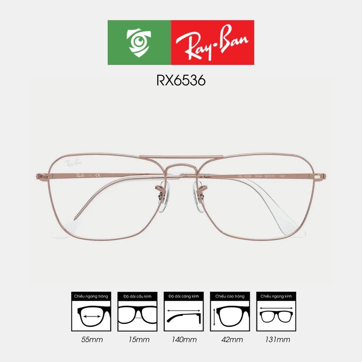 Gọng kính RAYBAN RX6536 - Ảnh 1