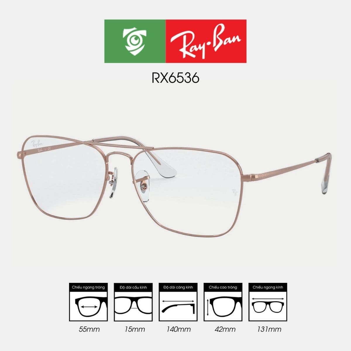 Gọng kính RAYBAN RX6536 - Ảnh 2