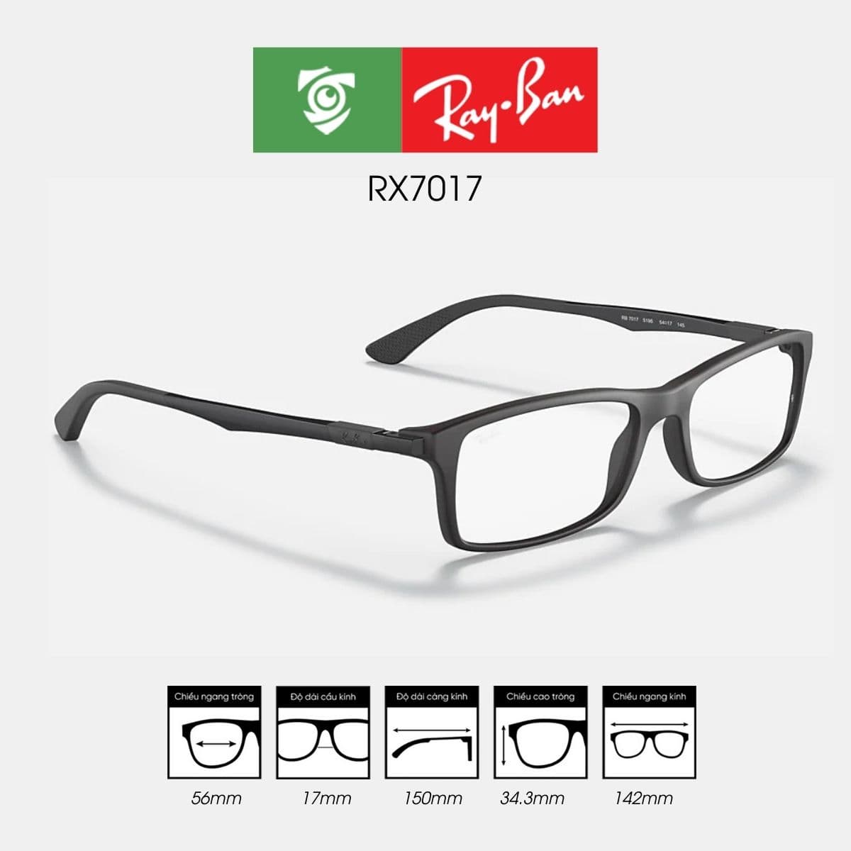Gọng kính RAYBAN RX7017 - Ảnh 5