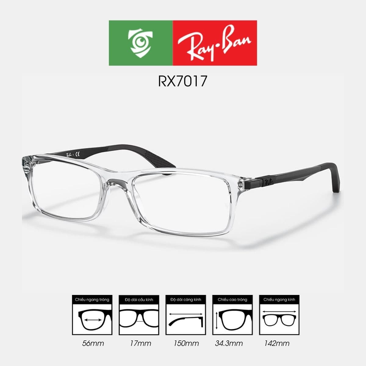 Gọng kính RAYBAN RX7017 - Ảnh 7