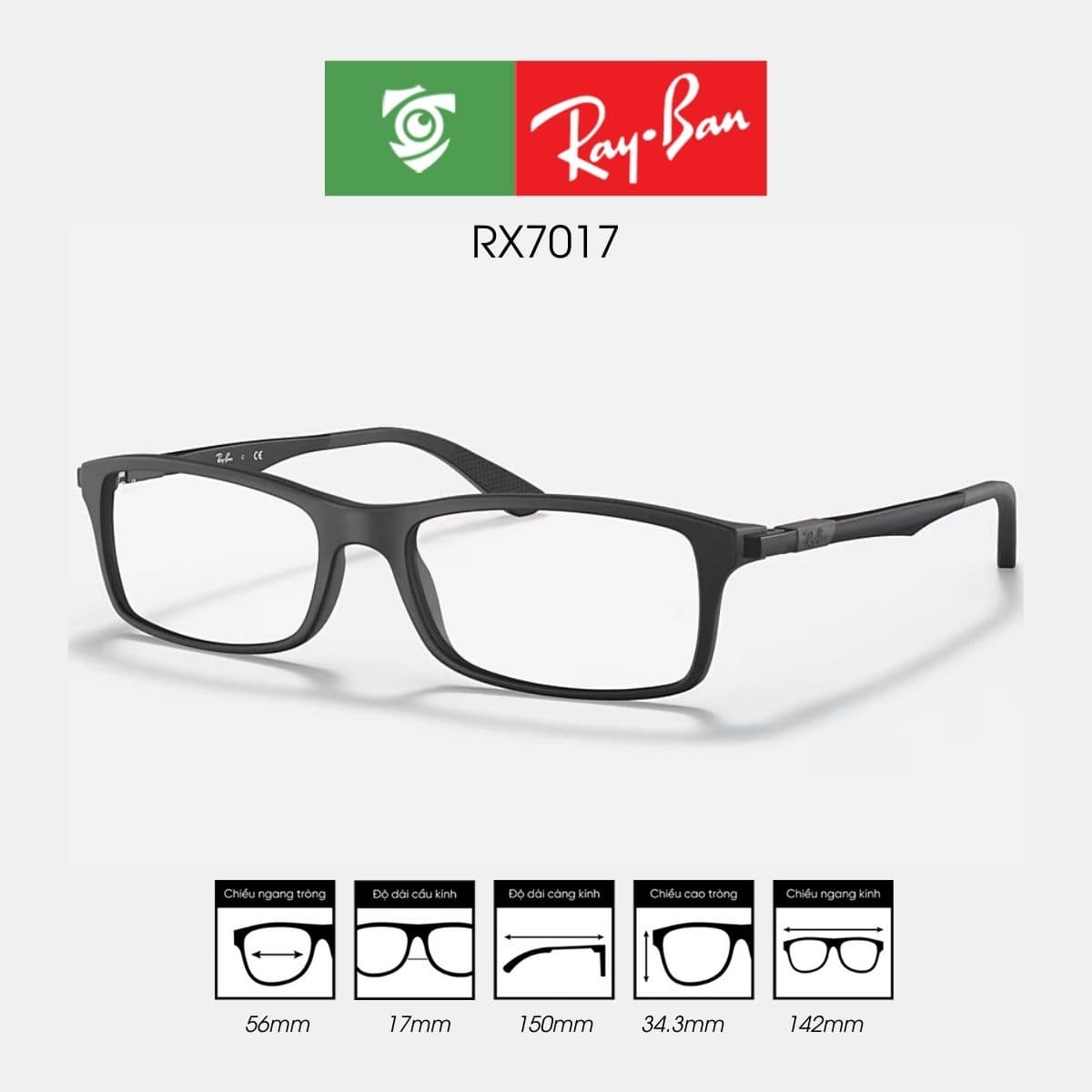 Gọng kính RAYBAN RX7017 - Ảnh 2