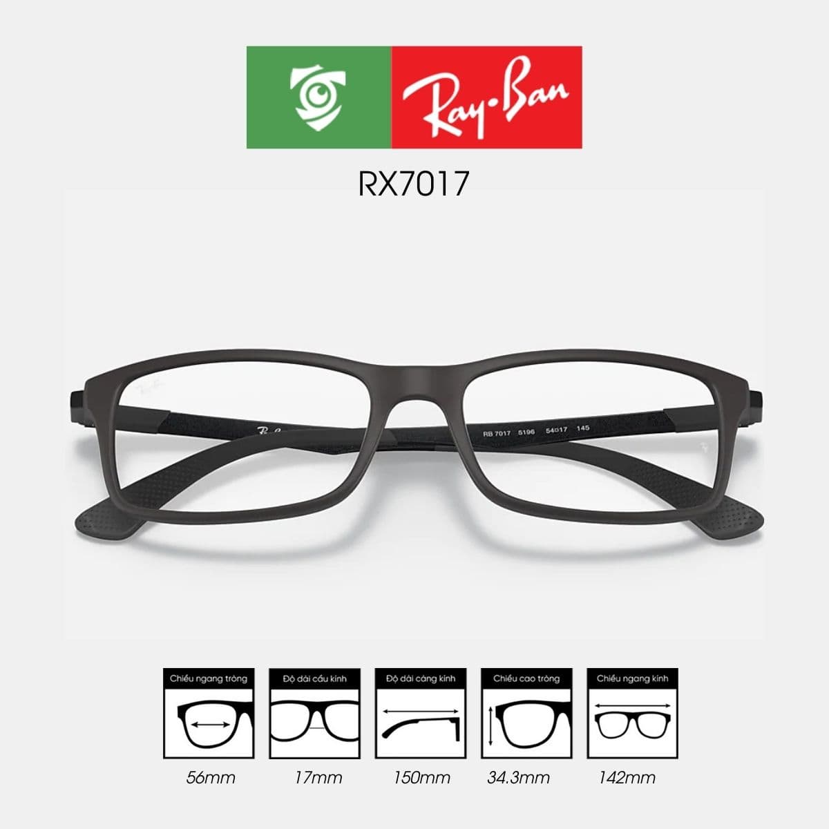Gọng kính RAYBAN RX7017 - Ảnh 6