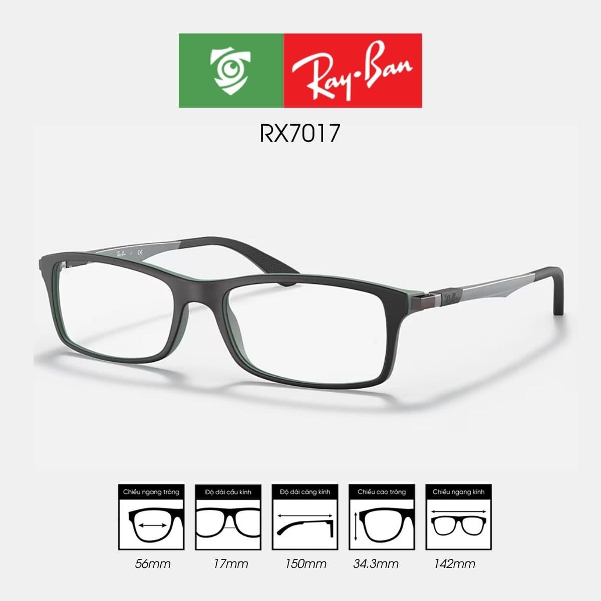Gọng kính RAYBAN RX7017 - Ảnh 11