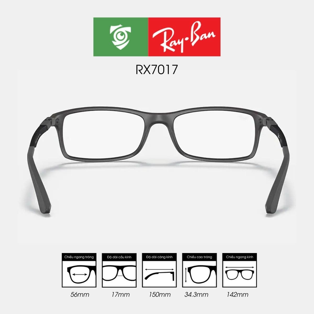 Gọng kính RAYBAN RX7017 - Ảnh 4