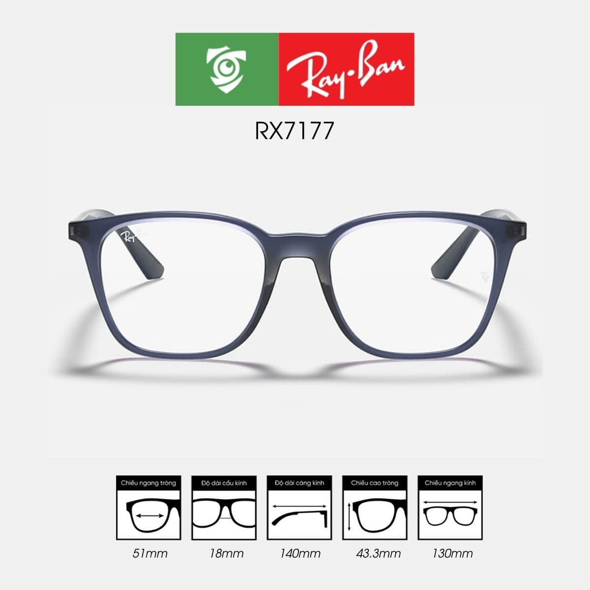 Gọng kính RAYBAN RX7177 - Ảnh 7