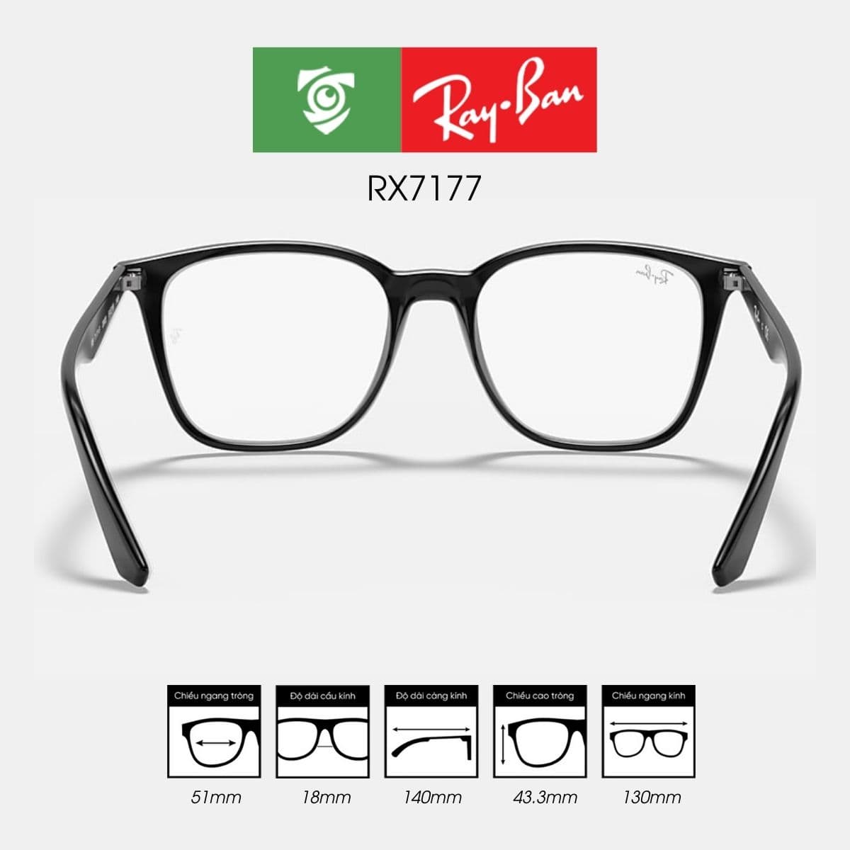 Gọng kính RAYBAN RX7177 - Ảnh 4