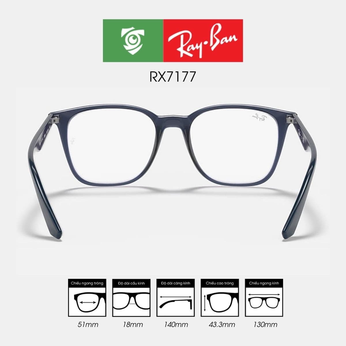 Gọng kính RAYBAN RX7177 - Ảnh 9