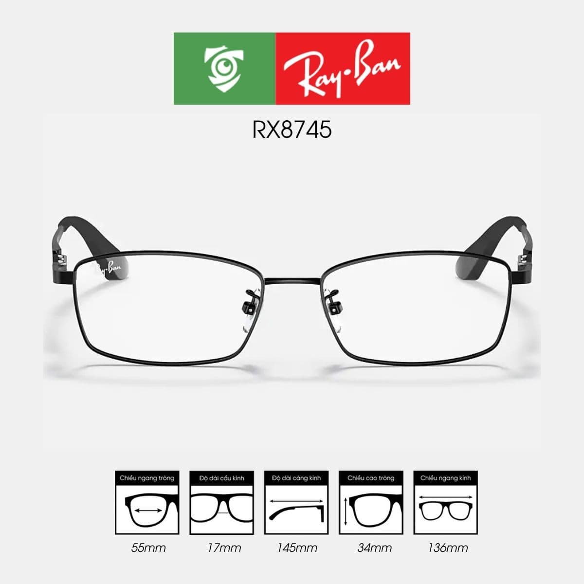 Gọng kính RAYBAN RX8745 - Ảnh 1