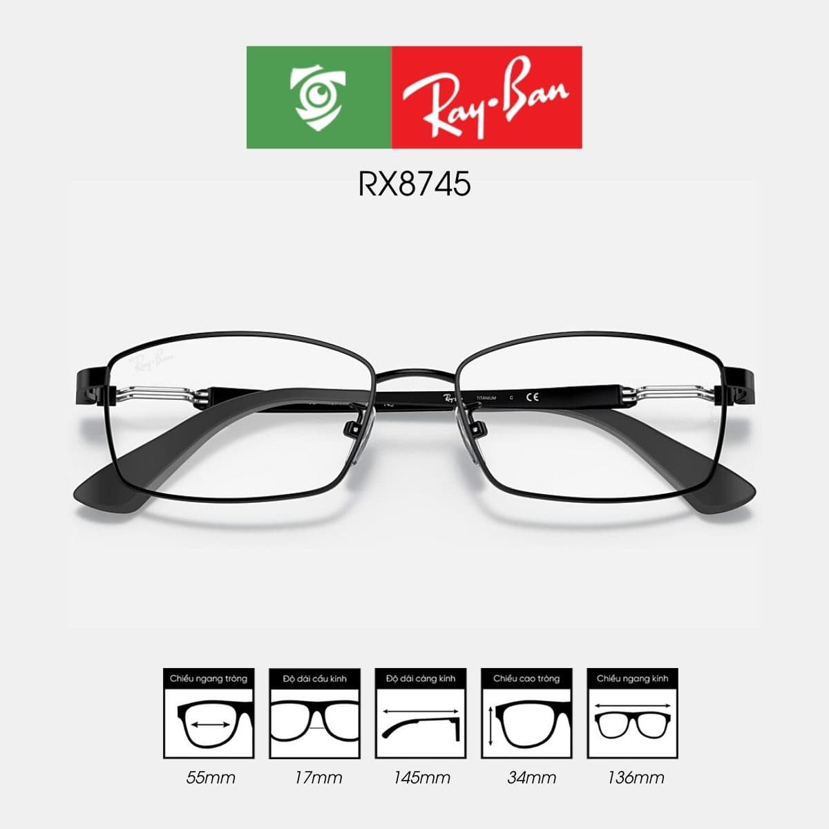 Gọng kính RAYBAN RX8745 - Ảnh 6