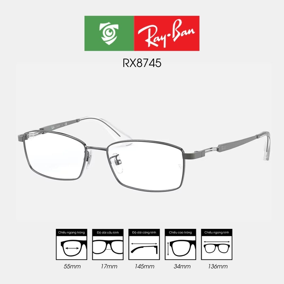 Gọng kính RAYBAN RX8745 - Ảnh 8