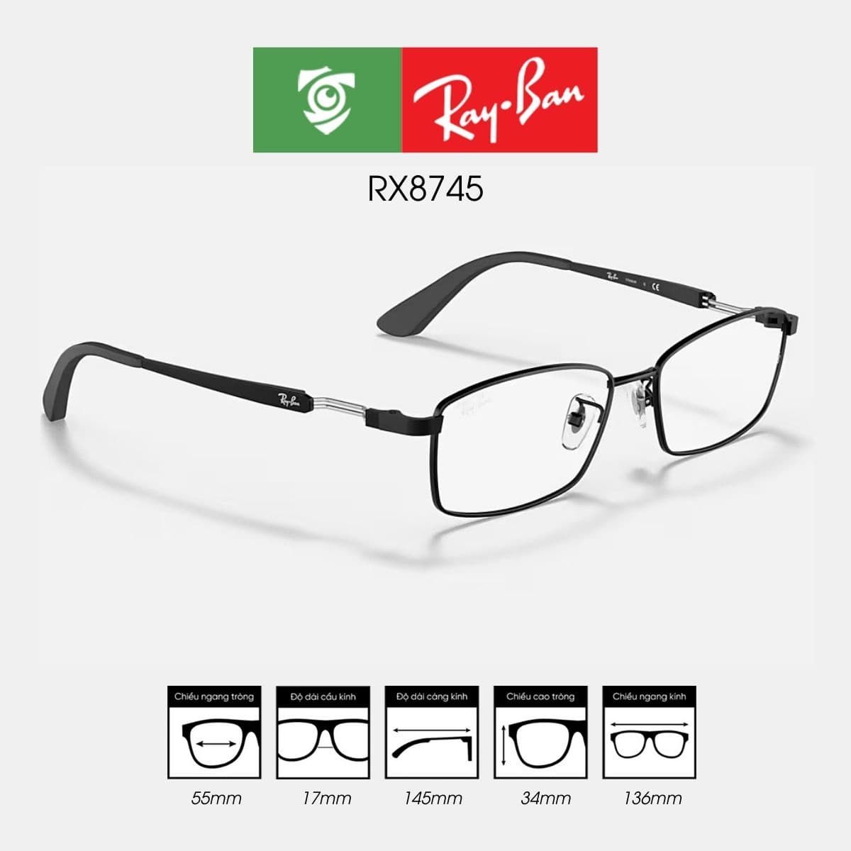 Gọng kính RAYBAN RX8745 - Ảnh 5