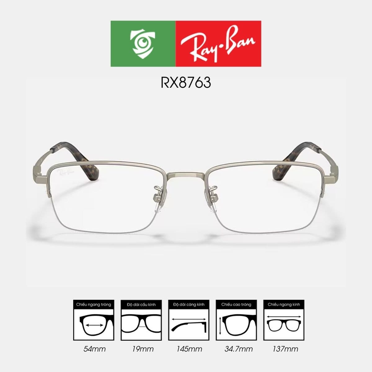 Gọng kính RAYBAN RX8763 - Ảnh 1