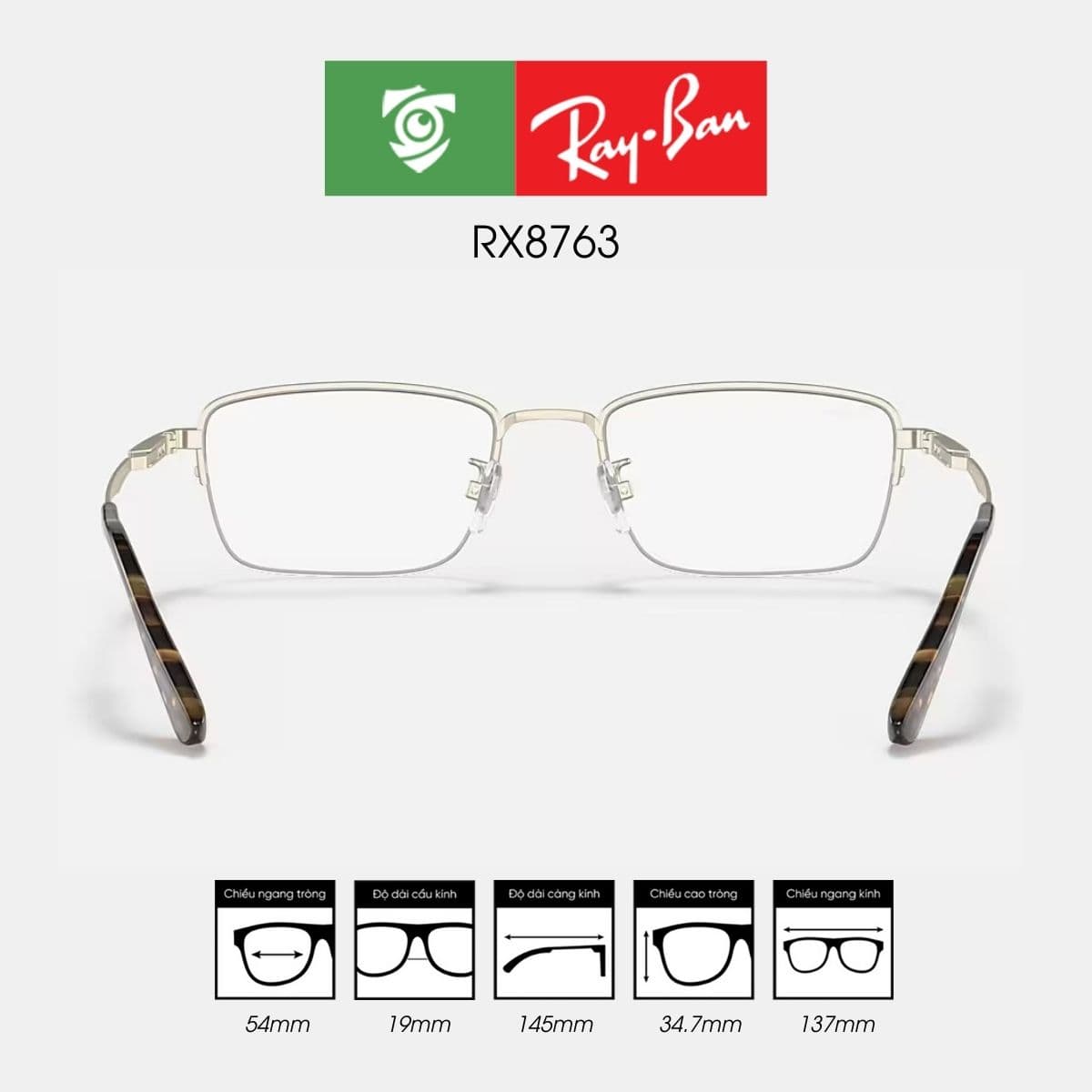 Gọng kính RAYBAN RX8763 - Ảnh 4