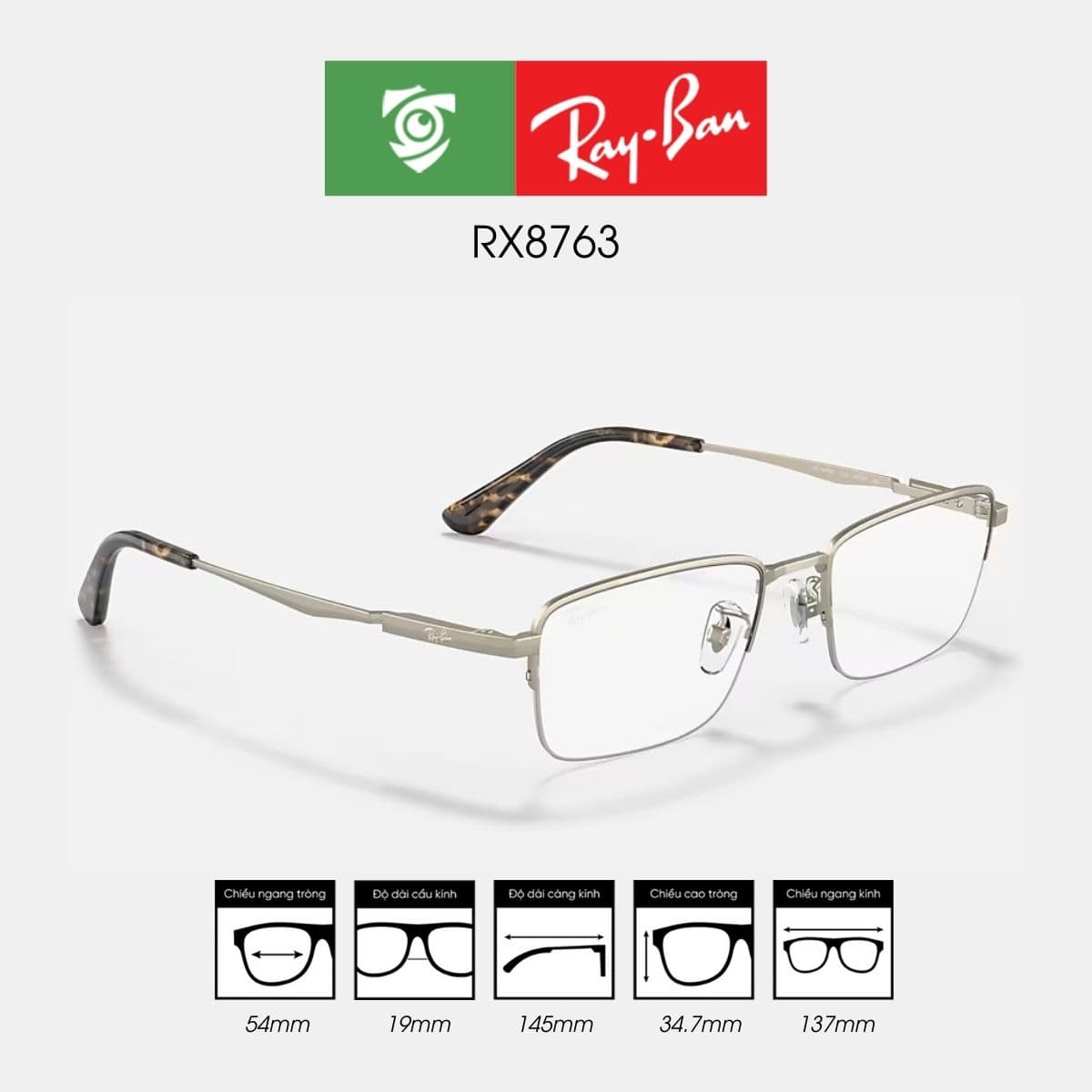 Gọng kính RAYBAN RX8763 - Ảnh 5