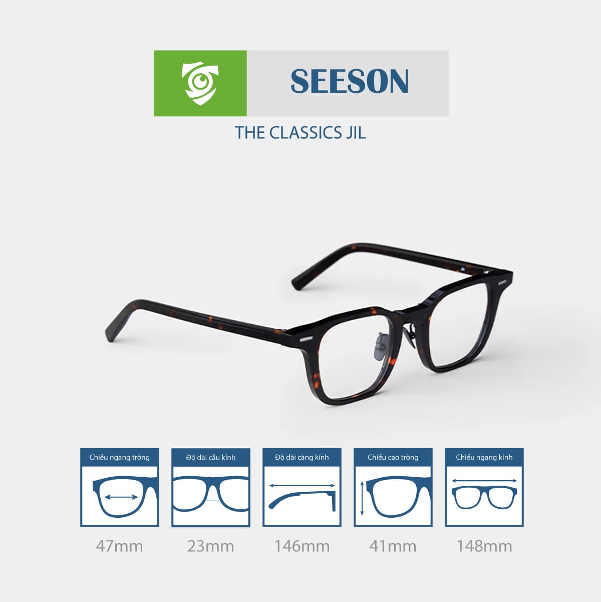 Gọng kính SEESON JIL - Ảnh 5