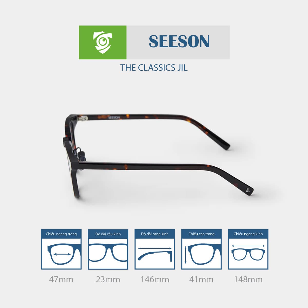 Gọng kính SEESON JIL - Ảnh 6