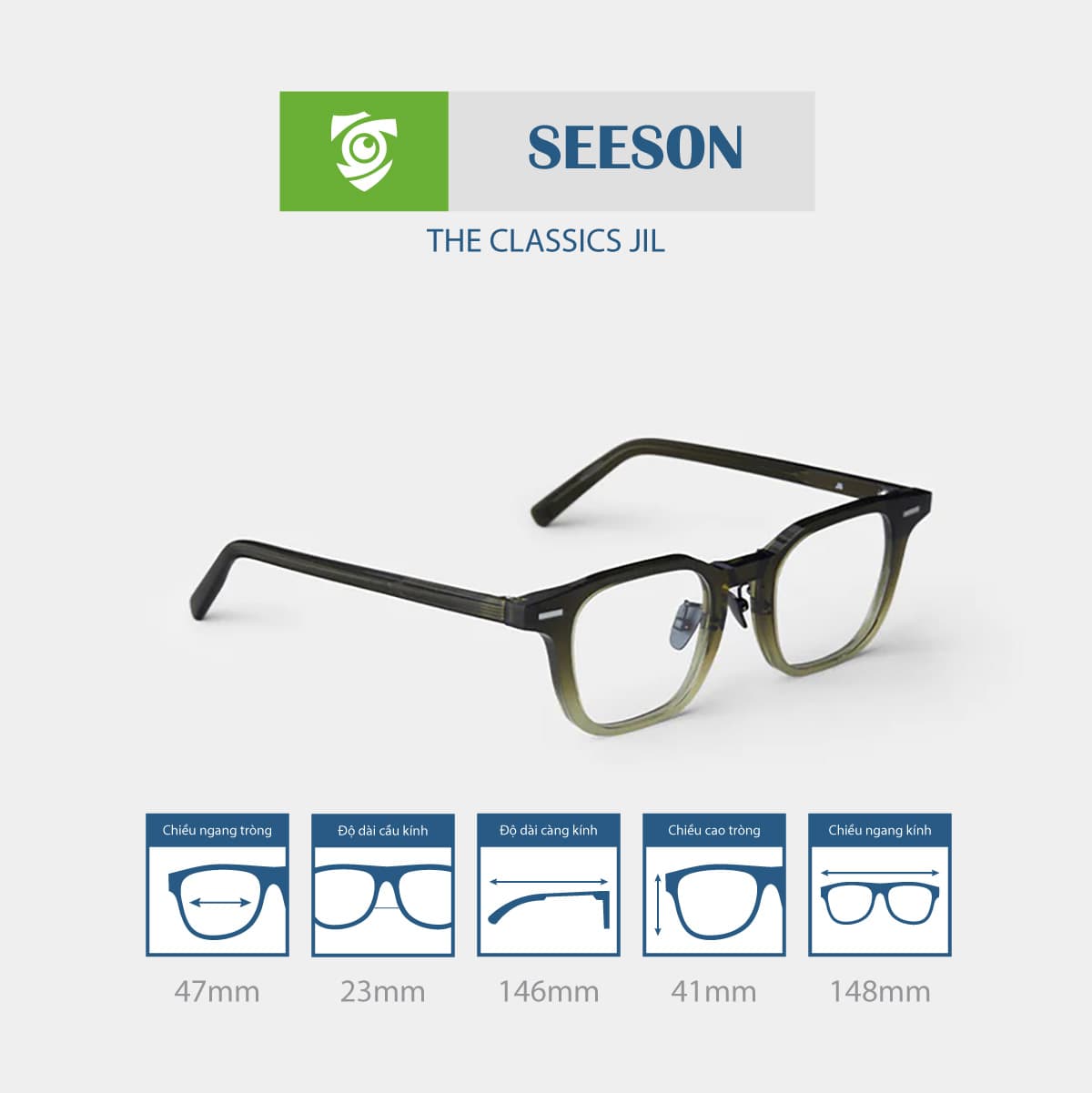 Gọng kính SEESON JIL - Ảnh 2
