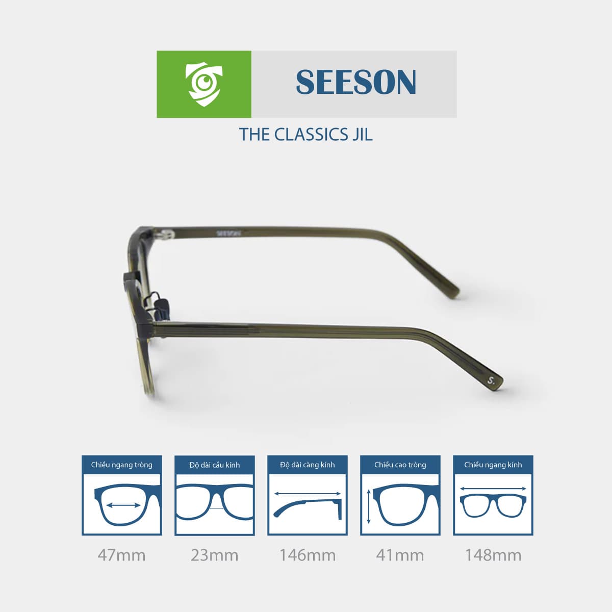 Gọng kính SEESON JIL - Ảnh 3