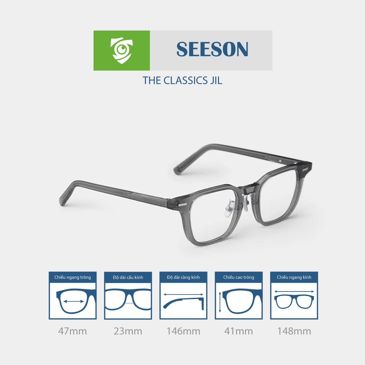 Gọng kính SEESON JIL - Ảnh 8