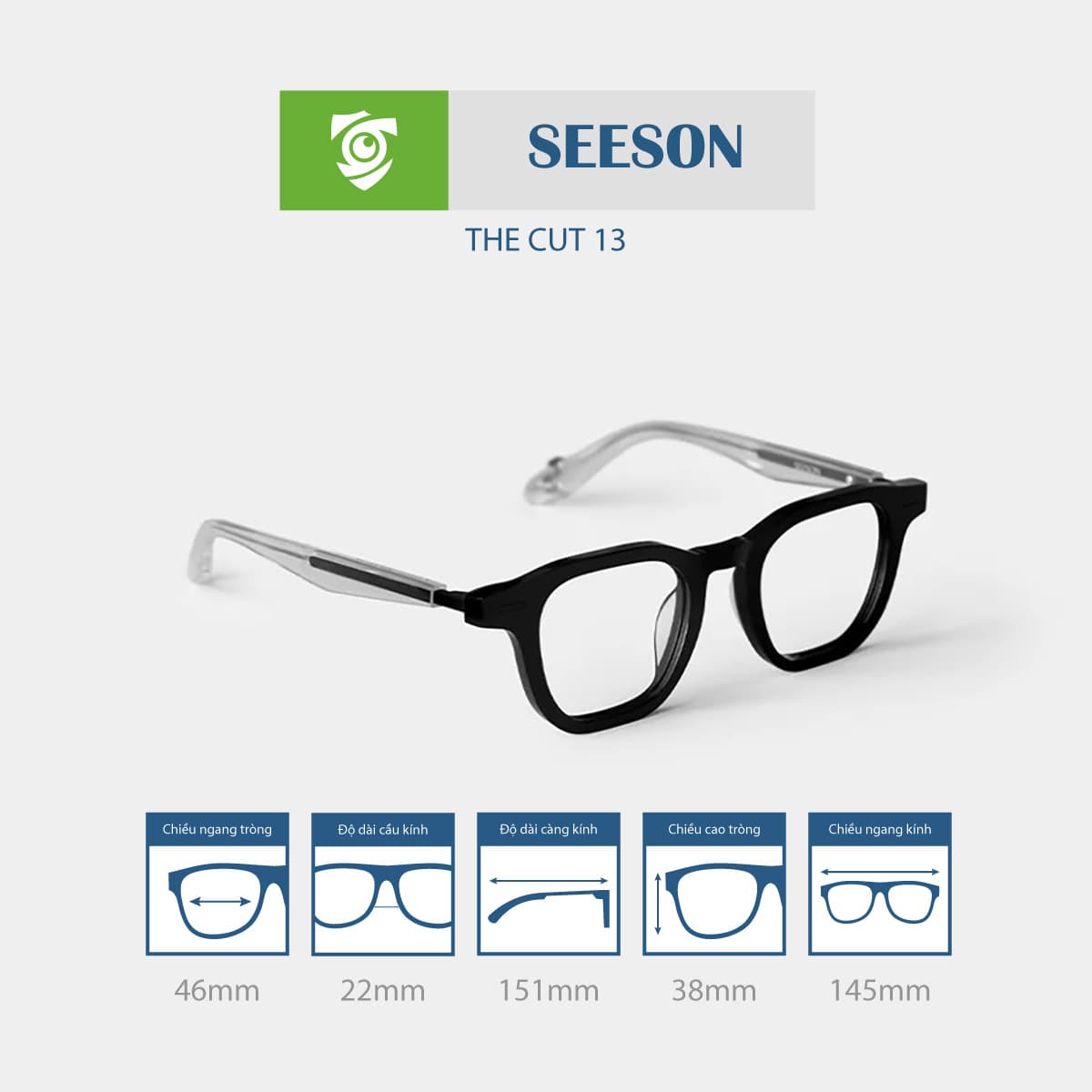 Gọng kính SEESON THE CUT 13 - Ảnh 12