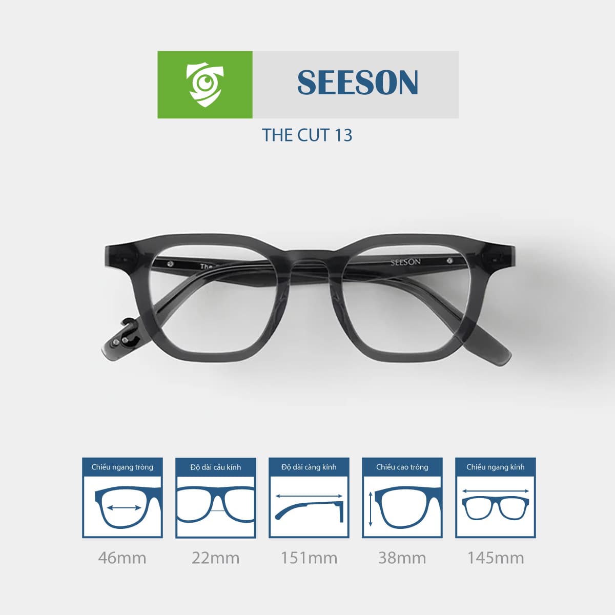Gọng kính SEESON THE CUT 13 - Ảnh 9