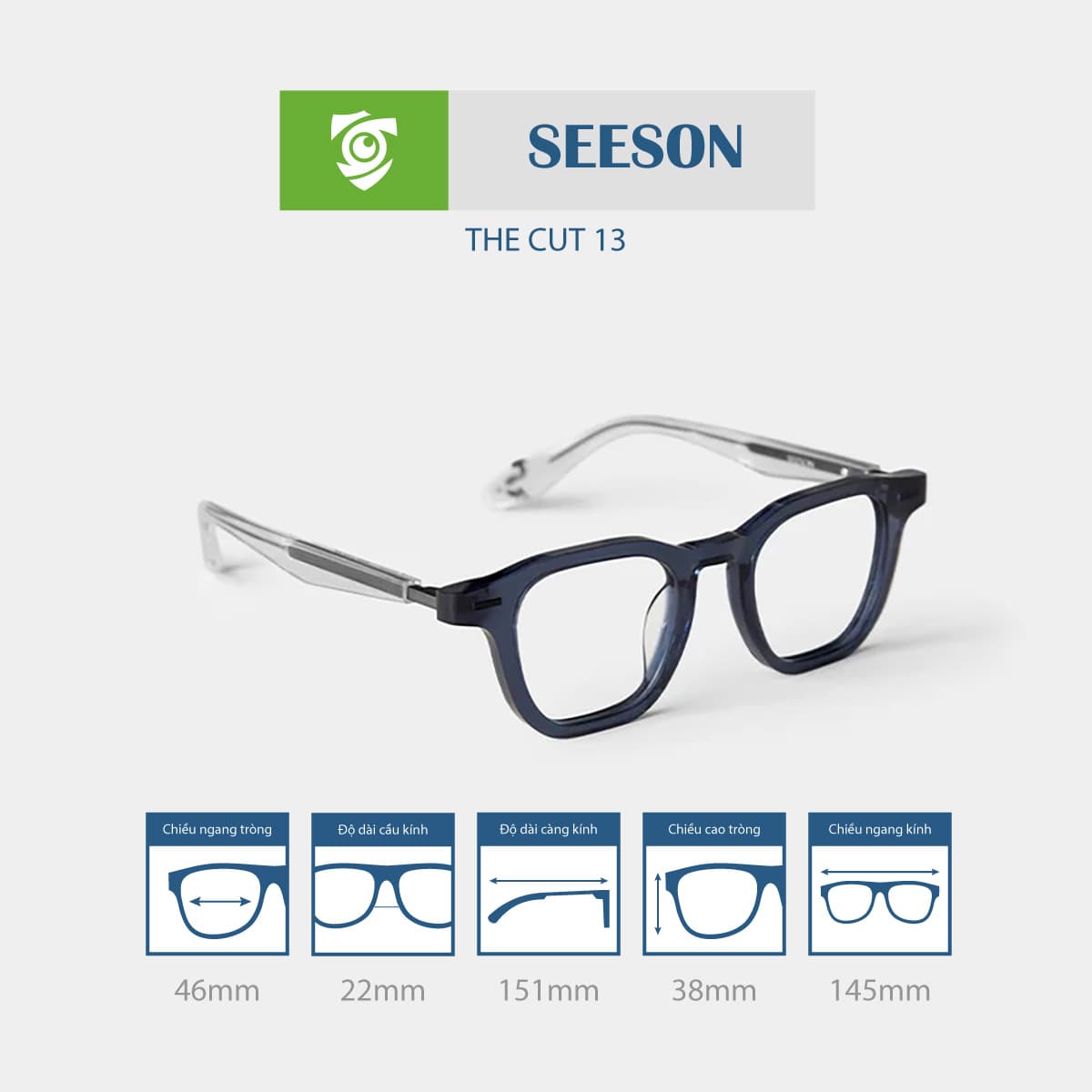 Gọng kính SEESON THE CUT 13 - Ảnh 6