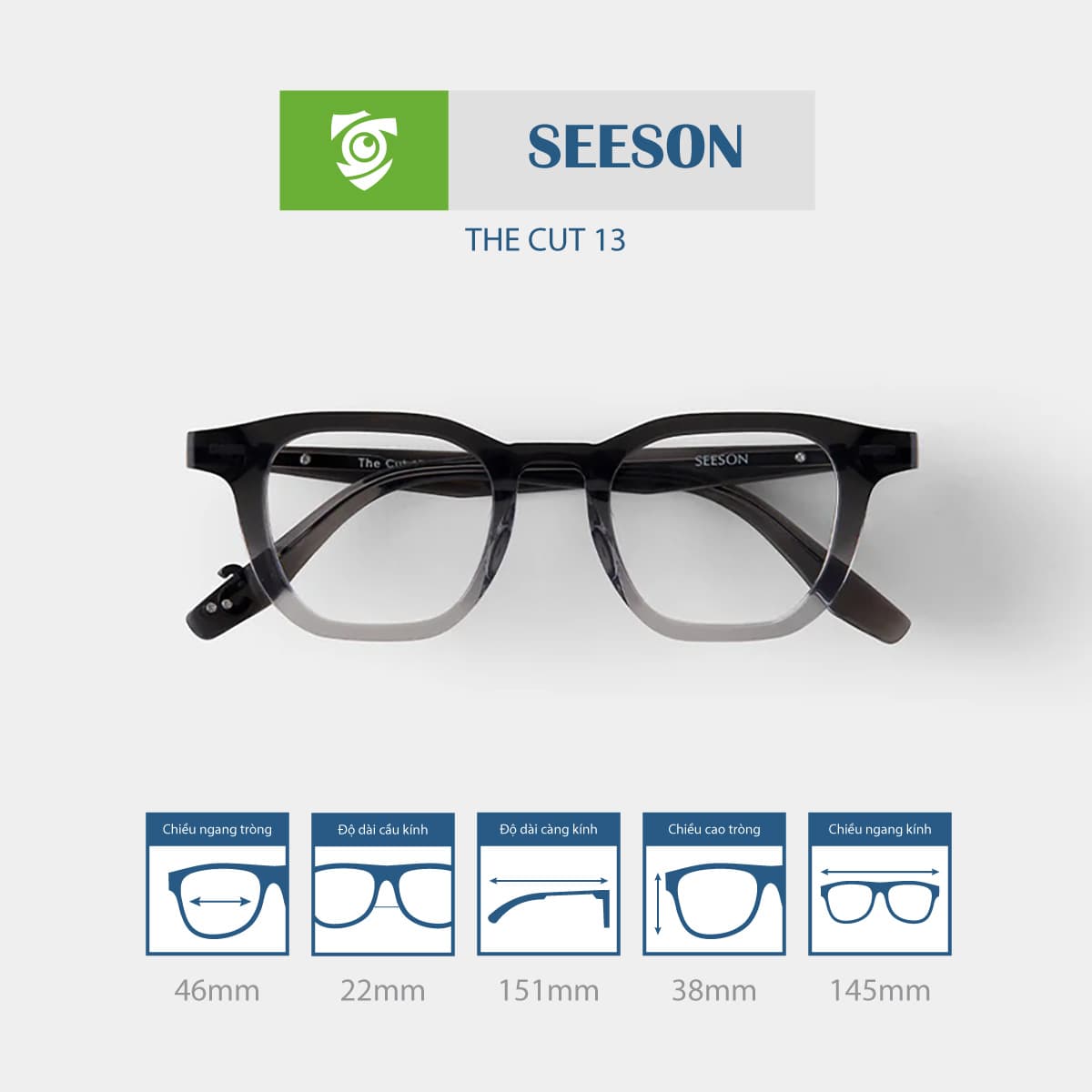 Gọng kính SEESON THE CUT 13 - Ảnh 1