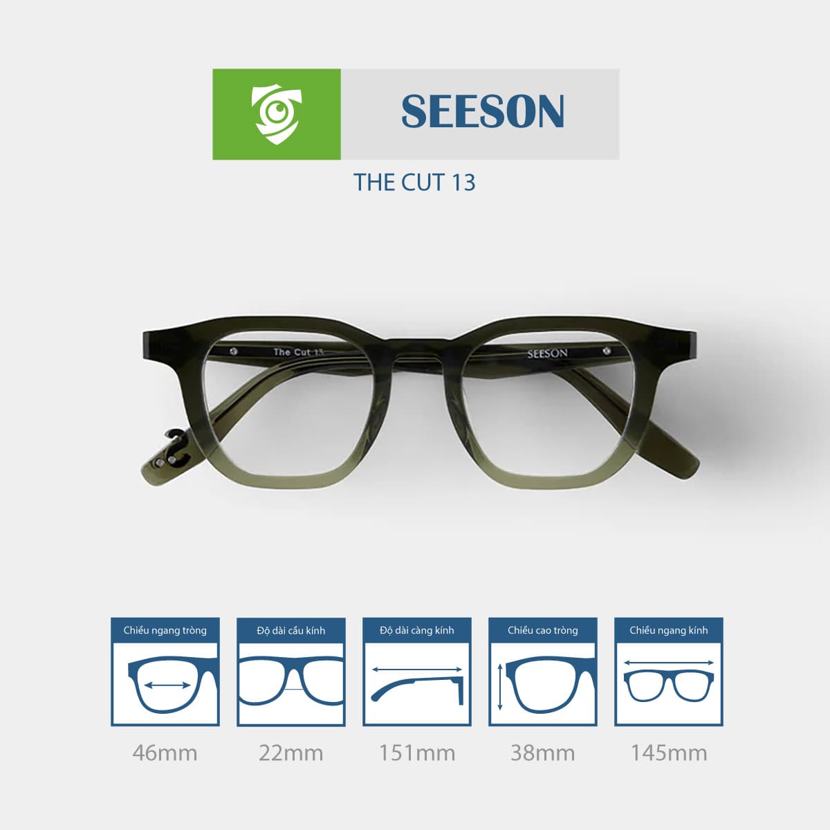 Gọng kính SEESON THE CUT 13 - Ảnh 3