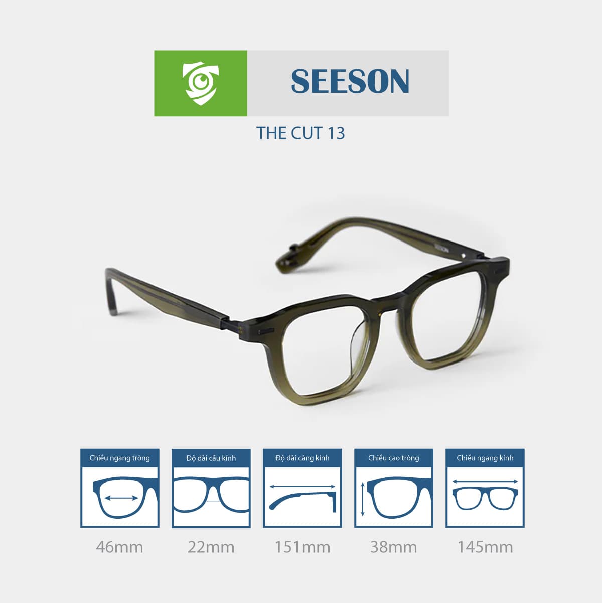 Gọng kính SEESON THE CUT 13 - Ảnh 2