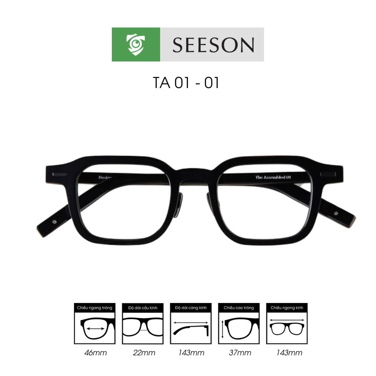 Gọng kính SEESON THE ASSEMBLED 01