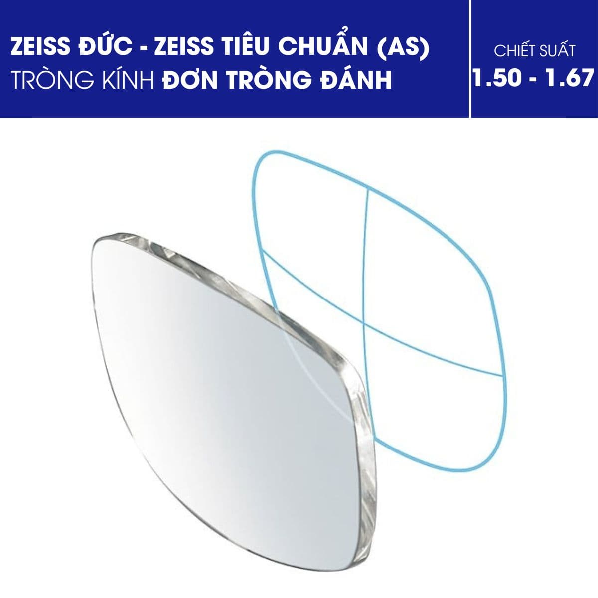 Tròng Kính Đơn Tròng Đánh Zeiss Tiêu Chuẩn (AS) - Ảnh 4