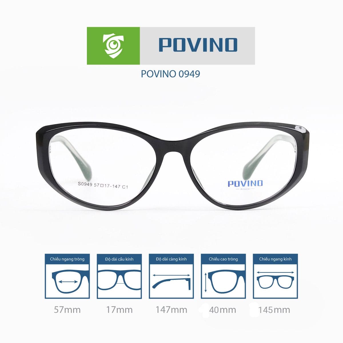 Gọng kính POVINO PO0949
