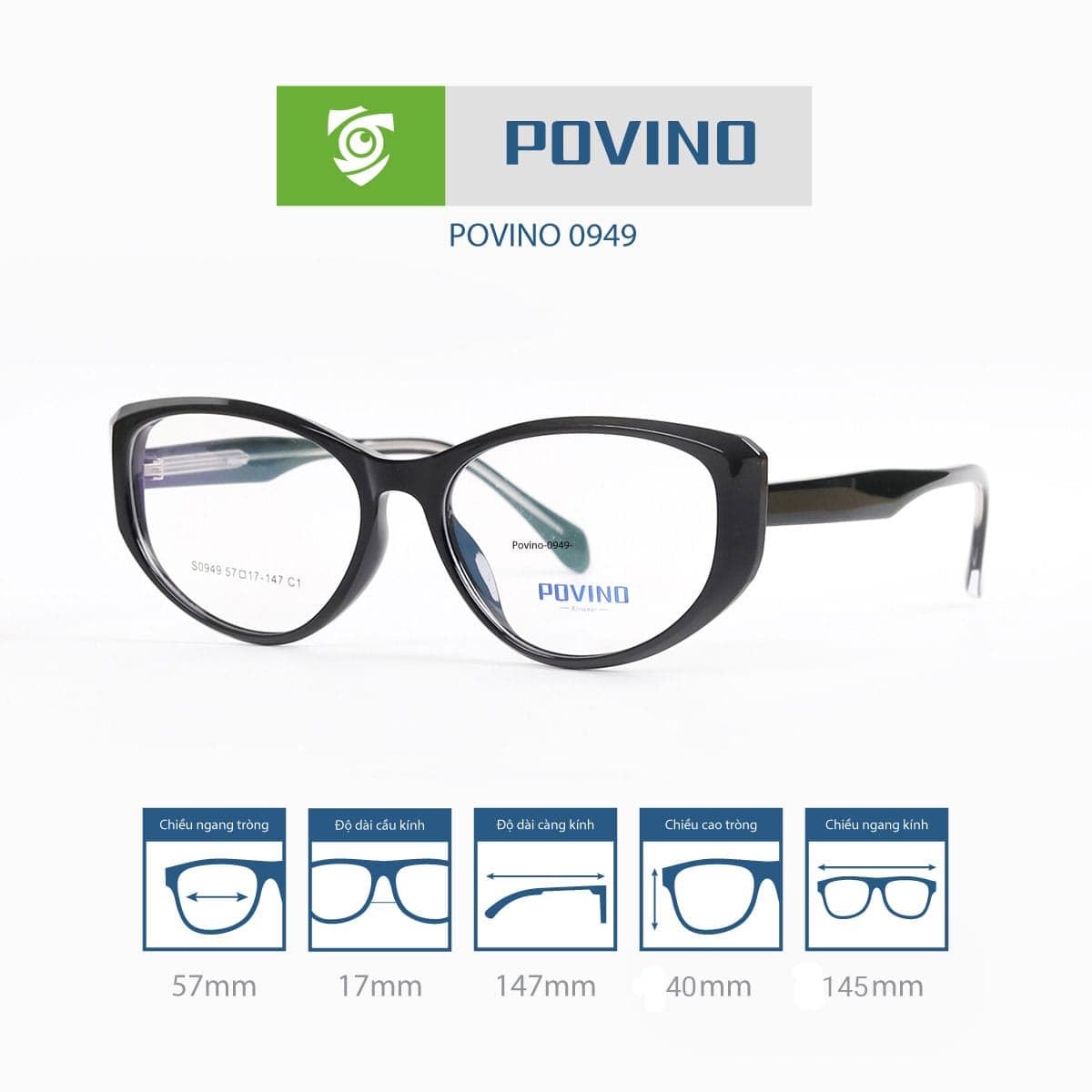 Gọng kính POVINO PO0949 - Ảnh 2
