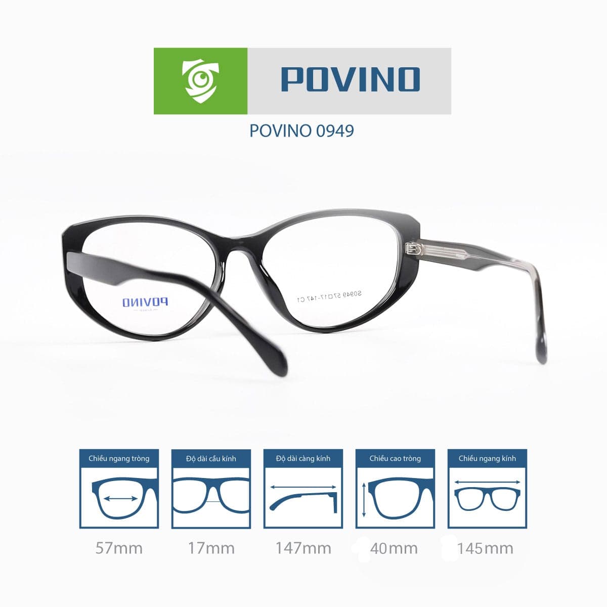 Gọng kính POVINO PO0949 - Ảnh 3