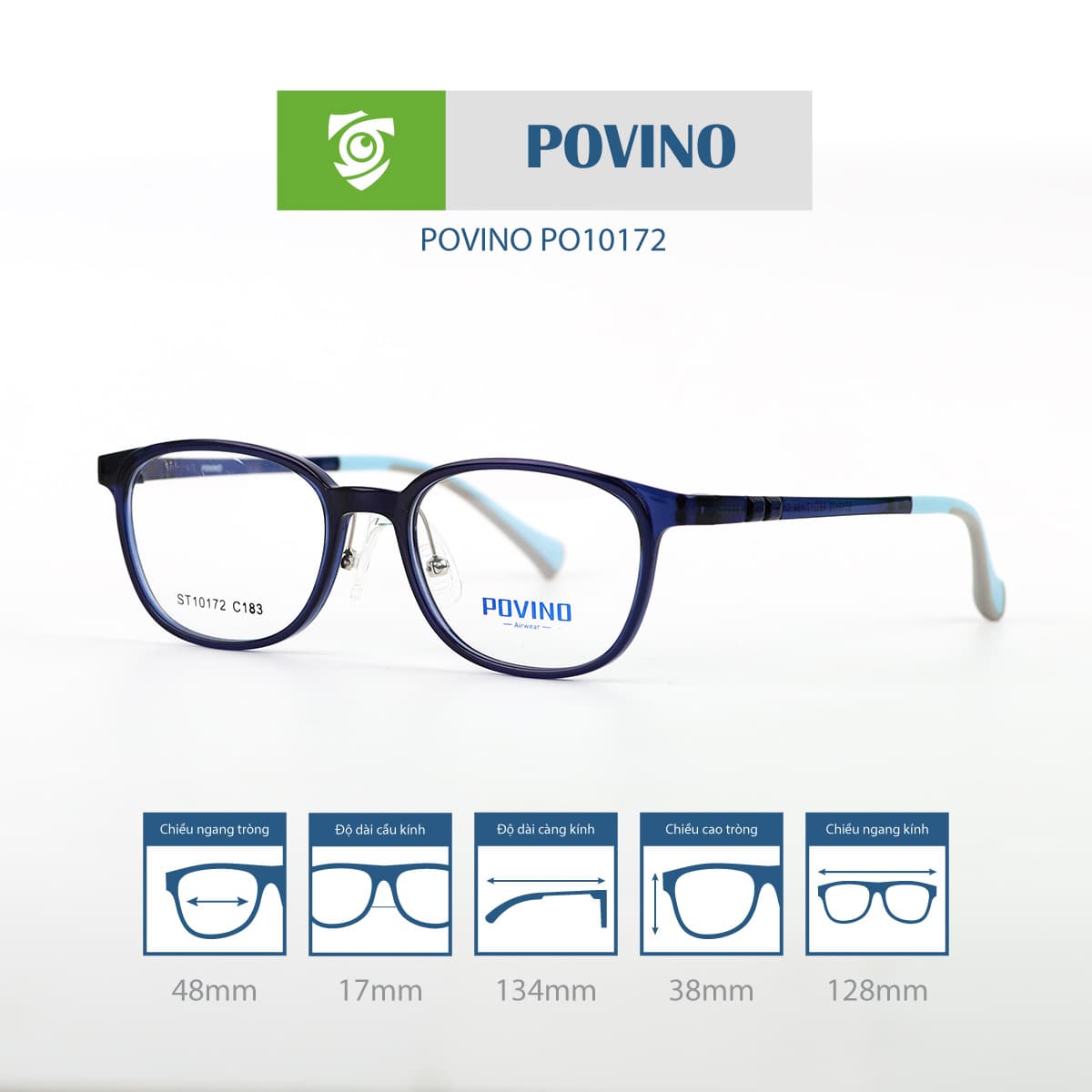 Gọng kính POVINO PO10172 - Ảnh 2