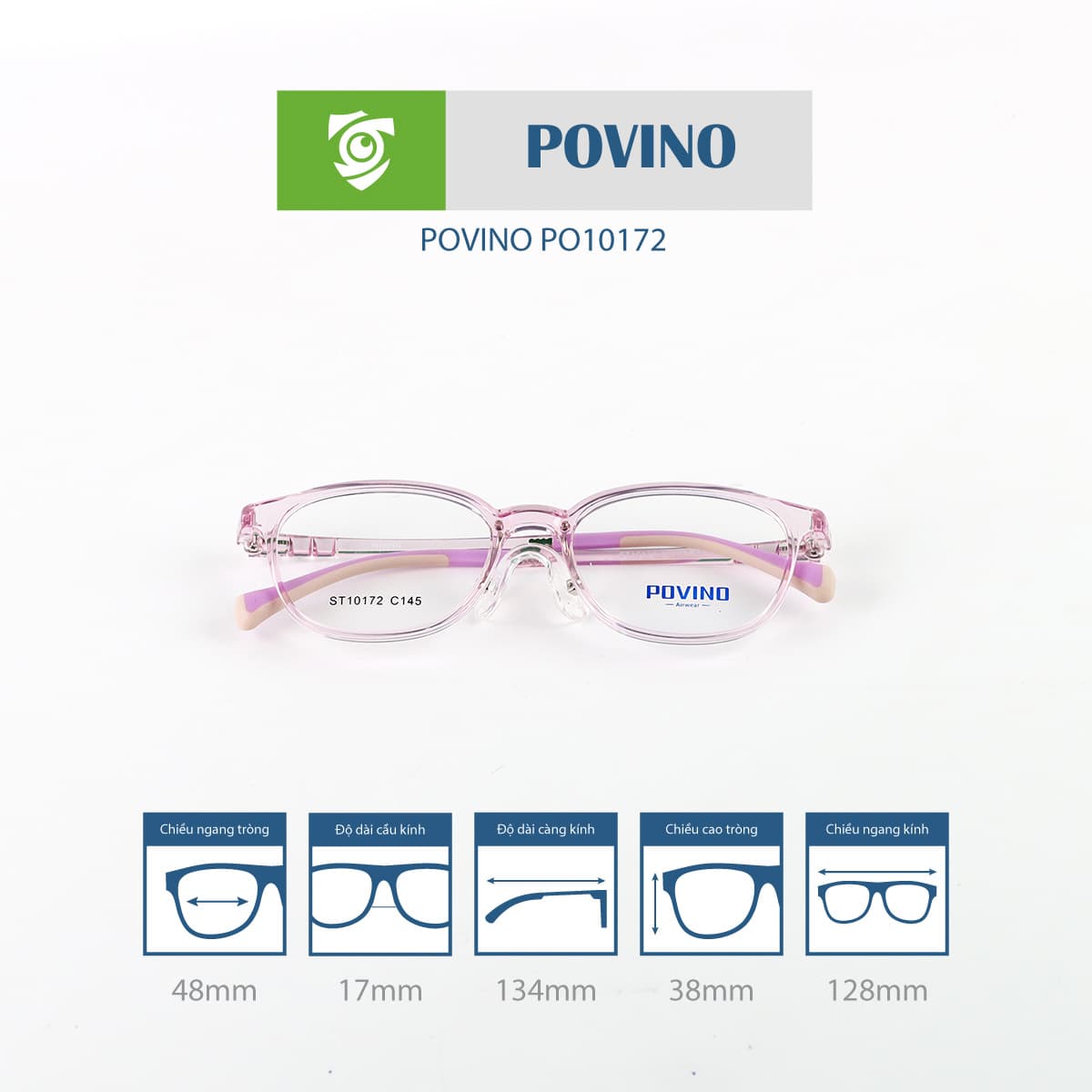 Gọng kính POVINO PO10172 - Ảnh 4