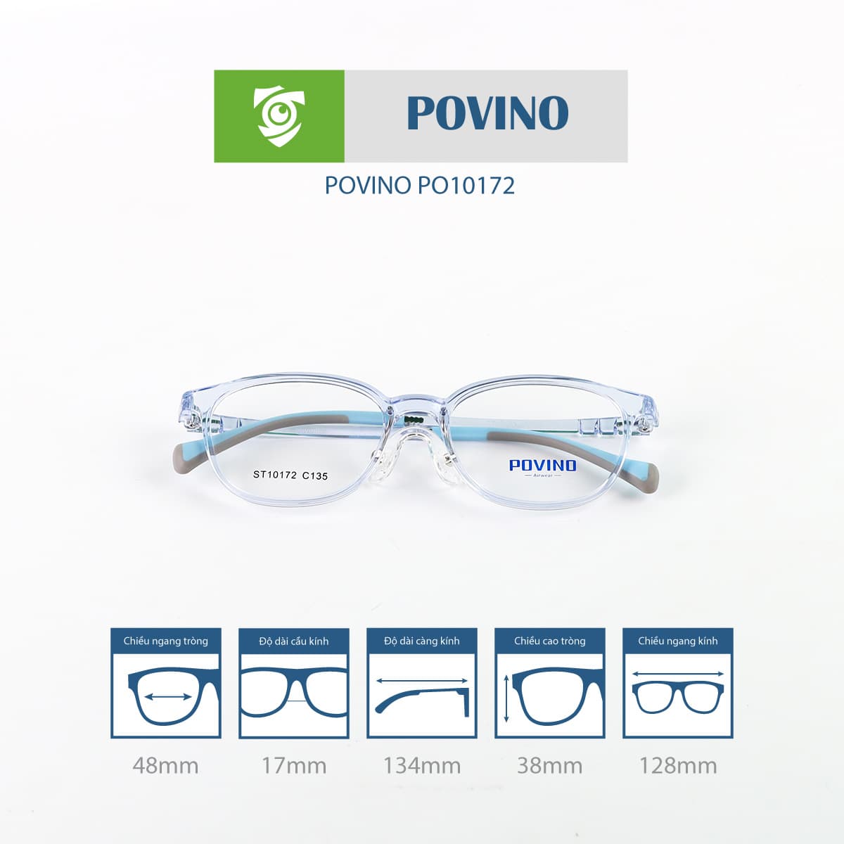 Gọng kính POVINO PO10172 - Ảnh 3