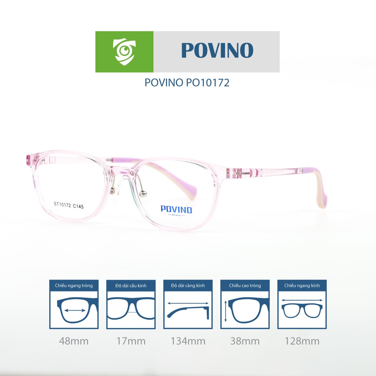 Gọng kính POVINO PO10172 - Ảnh 11