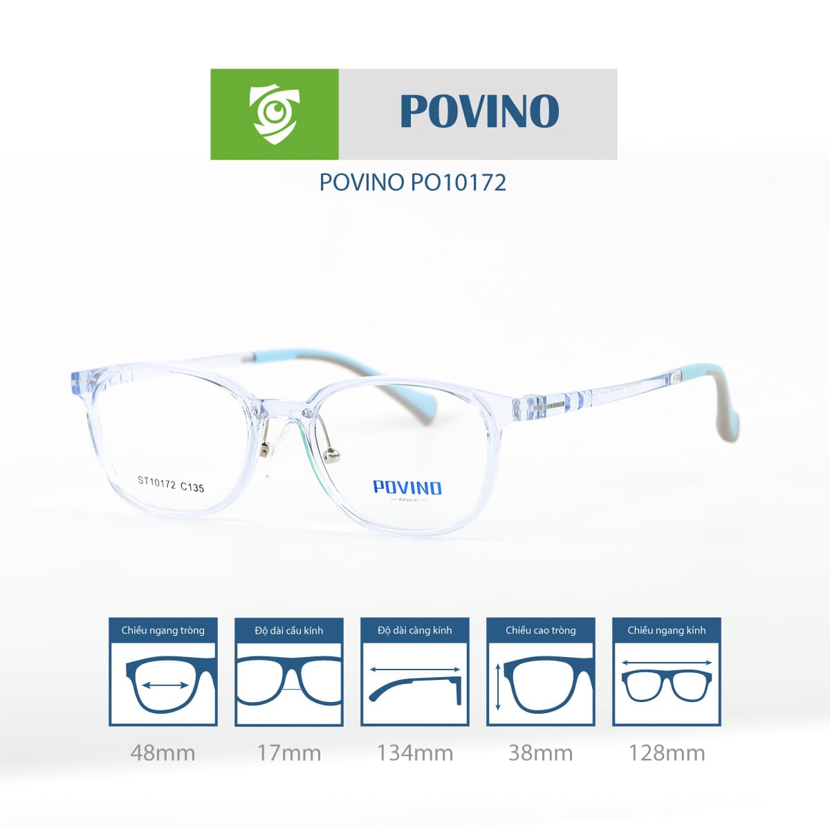 Gọng kính POVINO PO10172 - Ảnh 10