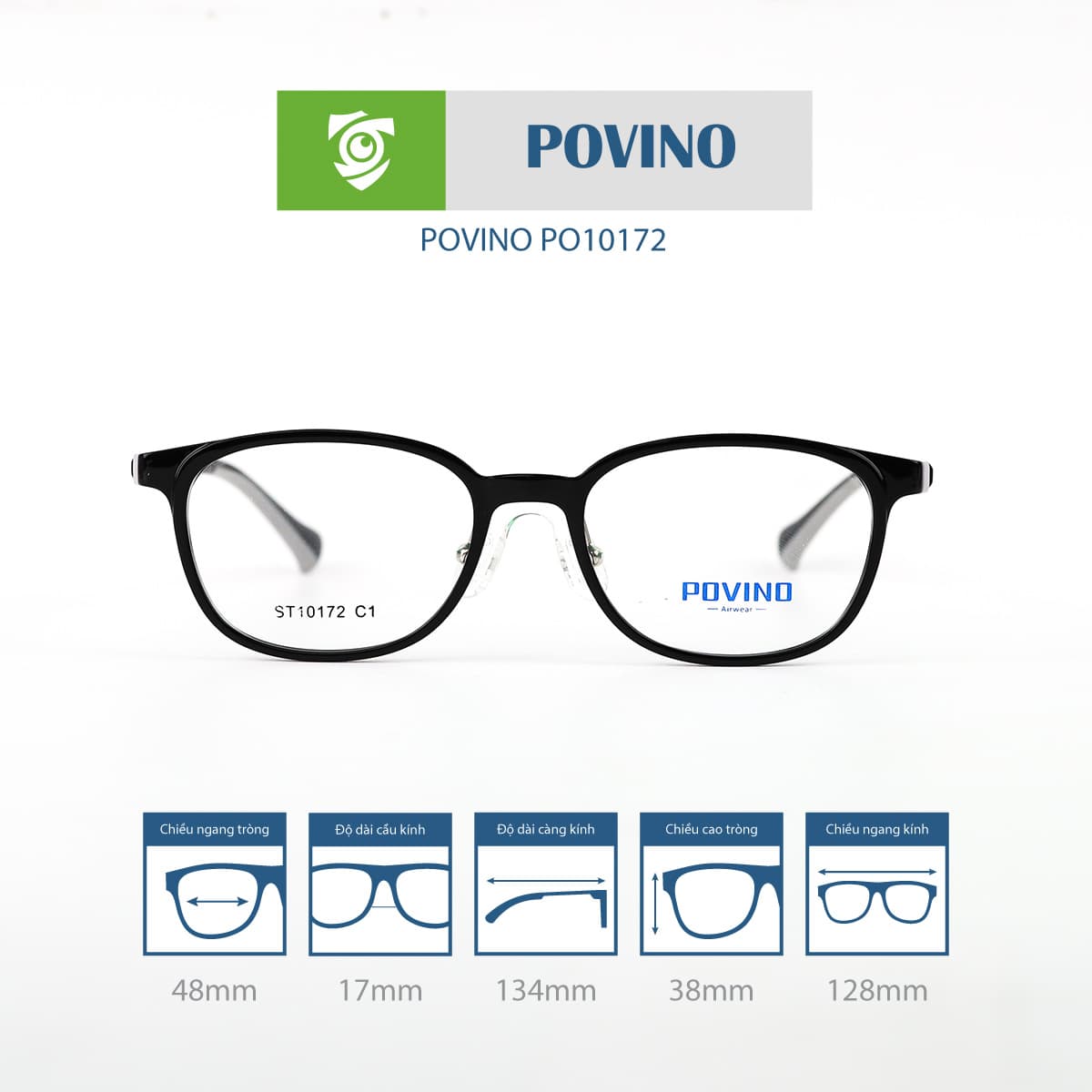 Gọng kính POVINO PO10172 - Ảnh 1