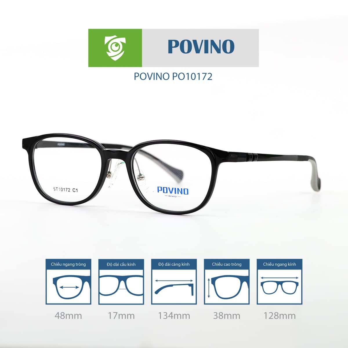 Gọng kính POVINO PO10172 - Ảnh 8