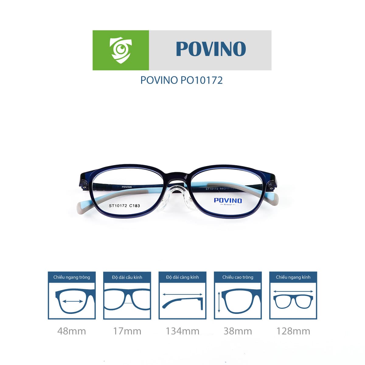 Gọng kính POVINO PO10172 - Ảnh 6