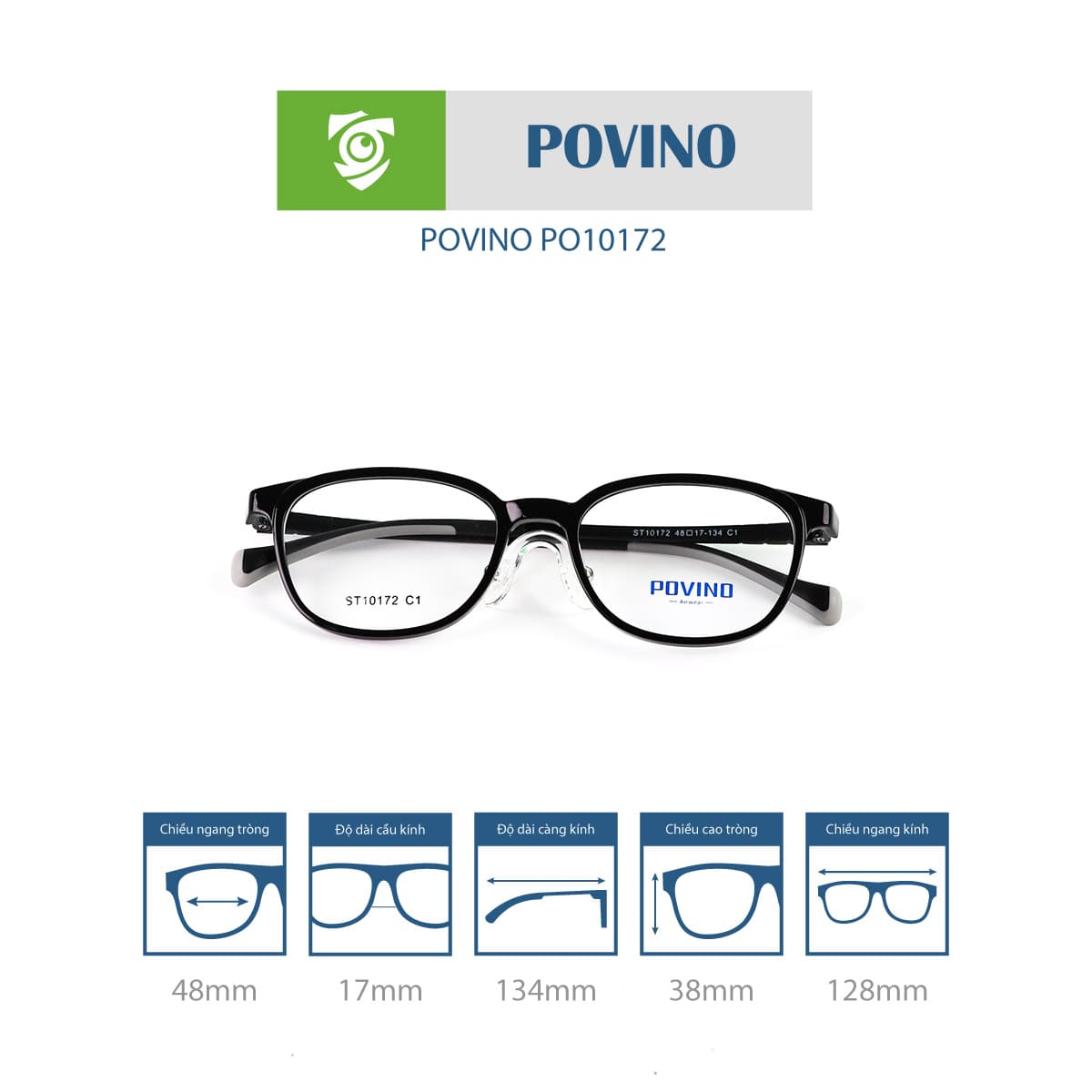 Gọng kính POVINO PO10172 - Ảnh 5